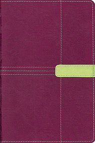 KJV Study Bible: Plum/Melon Green, Italian Duo Tone