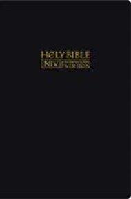 NIV Bible: Black, Bonded Leather, Large Print, British Text