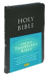 NIV Traveller's Bible with Zip: Black, Bonded Leather, Anglicised