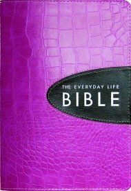 Everyday Life Bible: Bold Pink, Bonded Leather