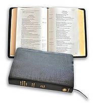 New Cambridge Paragraph Bible with Apocrypha KJ595:TA Black Calfskin