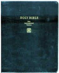 NIV Reference Bible:  Black, Bonded Leather,  Wide-Margin
