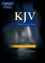 KJV Standard Text Bible: Black, French Morocco Leather 
