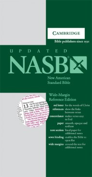NASB Wide Margin Reference Bible: Dark Green, Hardback