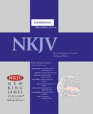 NKJV Wide Margin Reference Bible: Blue, Hardback