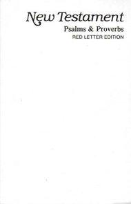 KJV New Testament with Psalms and Proverbs: White, Imitation Leather