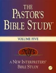 The Pastor's Bible Study: 5