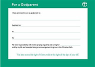 Godparent Certificate - Pack of 10