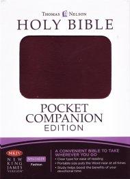 NKJV Pocket Companion Bible: Tan, Bonded Leather