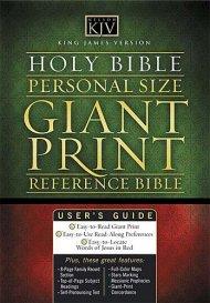 KJV Personal Size,Giant Print Bible: Plum, Bonded Leather, 