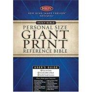 NKJV Personal Size Reference Bible: Black, Imitation Leather, Giant Print