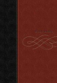 NKJV Personal Size Reference Bible: Black and Burgundy, LeatherSoft, Giant Print, Thumb Index