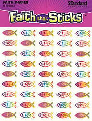 Miniature Ichthus Stickers