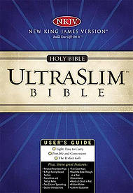 NKJV Slimline Bible: Black, Bonded Leather