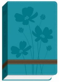 God's Word Compact Bible: Turquoise, Flower Duravella