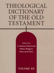 Theological Dictionary of the Old Testament: Volume 12