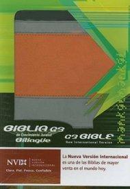 NVI Spanish / NIV English G3 Parallel Bible: Black & Orange Italian Duo-Tone™
