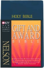 NKJV Gift and Award Bible:  Blue, Leatherflex