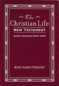 KJV Christian Life New Testament: Burgundy, Leatherflex