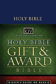 KJV Gift and Award Bible: Blue, Leatherflex