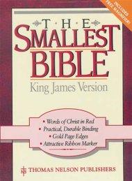 KJV Smallest Bible: Black, Bonded Leather