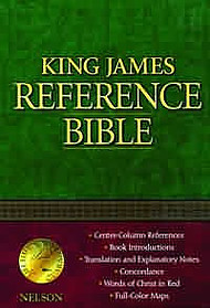 KJV Reference Bible: Black, Bonded Leather