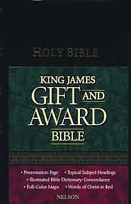 KJV Gift and Award Bible: Black, Leatherflex
