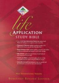 NIV Life Application Study Bible: Burgundy, Bonded Leather