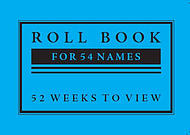 Sunday School Roll Book 54 Names