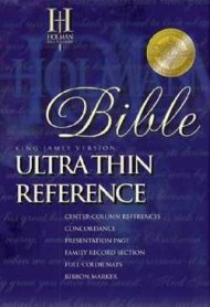 KJV Ultrathin Reference Bible: Burgundy, Bonded Leather