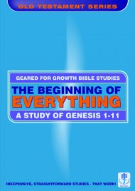 Beginning of Everything : A Study in Genesis Ch 1 Vs 1-11