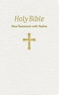 KJV Baby Bible Nt With Psalms White Lthf