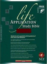 NLT Life Application Study Bible: Burgundy, Leather