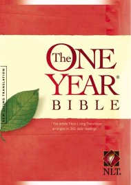 NLT One Year Bible: Hardback