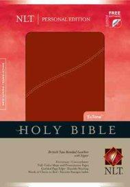 NLT Personal Bible: British Tan Tutone, Bonded Leather With Zip