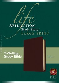 NLT Life Application Bible: Burgundy, Bonded Leather, Large Print