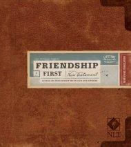 NLT Friendship First New Testament: Hardback