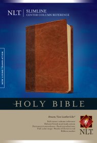 NLT Slimline Center Column Reference Bible: Brown/Tan, Imitation Leather