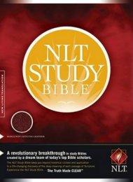 NLT Study Bible: Burgundy, Genuine Leather