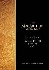 NASB MacArthur Study Bible: Black, Bonded Leather, Large Print, Thumb-Indexed