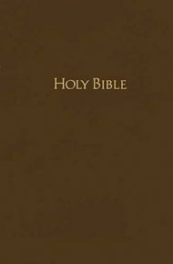 NKJV Pew Bible: Brown, Hardback