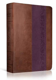 ESV Study Bible (TruTone, Brown/Purple, Iris Design)