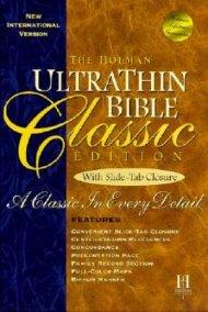 NIV Holman Ultra Thin Reference Bible: Blue, Paperback