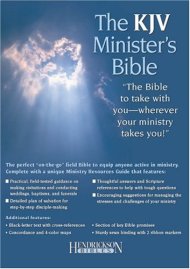 KJV Minister's Bible: Black, Leather
