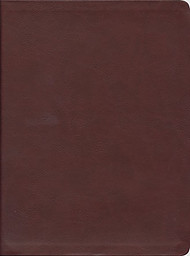 The Message Large Print : Burgundy, Leather Look