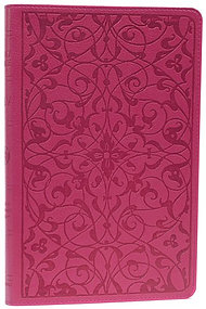 ESV Thinline Wild Rose Floral  Bible: Pink Trutone