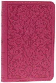 ESV Compact Wild Rose Floral Bible: Pink Tru Tone  