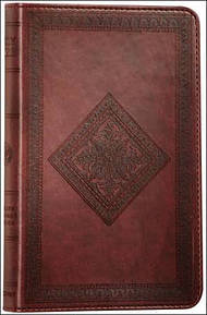 ESV Thinline Bible: Chestnut, Diamond Design, TruTone