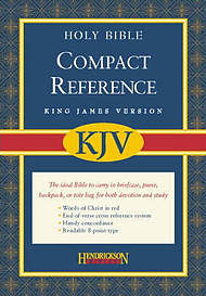 KJV Compact Bible: Black, Bonded Leather, Magnetic Closure
