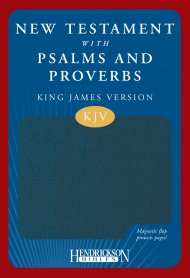 KJV New Testament with Psalms and Proverbs: Blue, Imitation Leather with Magnetic Flap